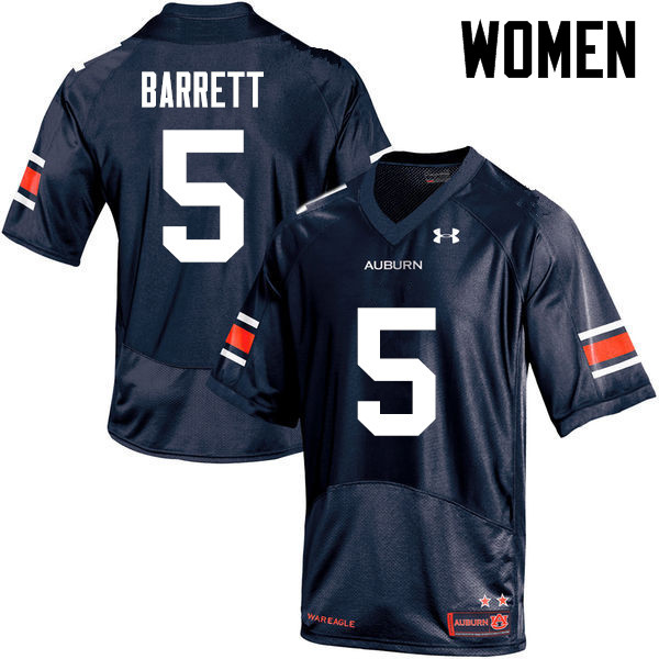 Women's Auburn Tigers #5 Devan Barrett Navy College Stitched Football Jersey